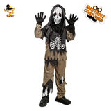 Kinder Skelett Cosplay Kostüm Outfits Halloween Bühne Performance Kleidung Karneval Verkleidung Anzug