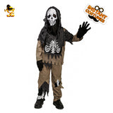  Kinder Skelett Cosplay Kostüm Outfits Halloween Bühne Performance Kleidung Karneval Verkleidung Anzug