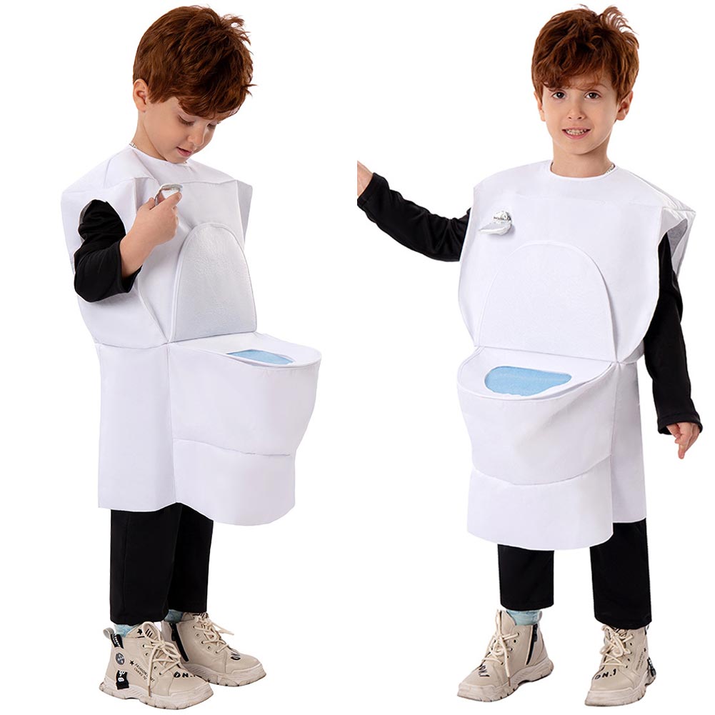 Kinder Toilettenmann Cosplay Kostüm Outfits Halloween Karneval Anzug