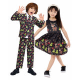 Kinder Weihnachten Elch Cosplay Kostüm Outfits Halloween Karneval Anzug