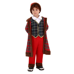 Kinder Weihnachten Schottland Kostüm Weihnachtsmann Cosplay Kostüm Outfits