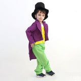 Kinder Willy Wonka Cosplay Kostüm Outfits Halloween Karneval Anzug