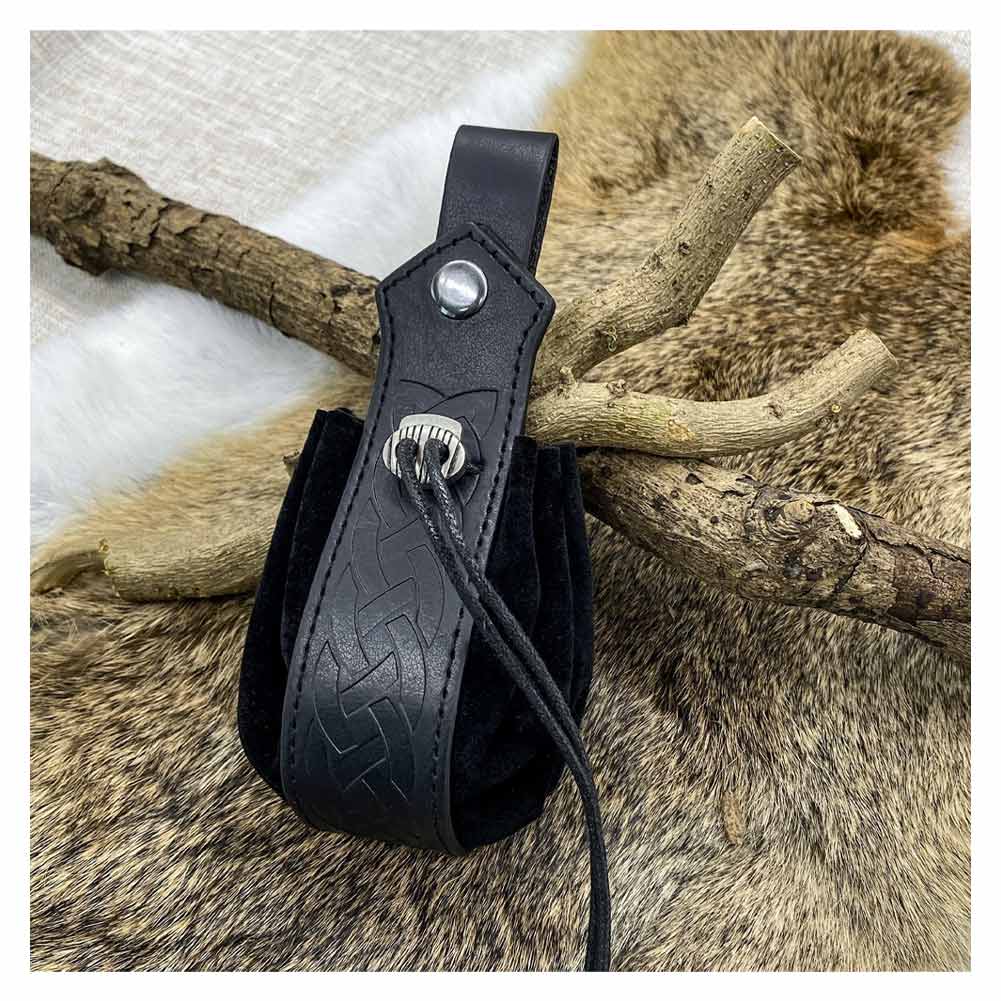 mittelalterliche Tasche für Gürtel Wikinger Stil Münzsack Halloween Karneval Kostüm Zubehör