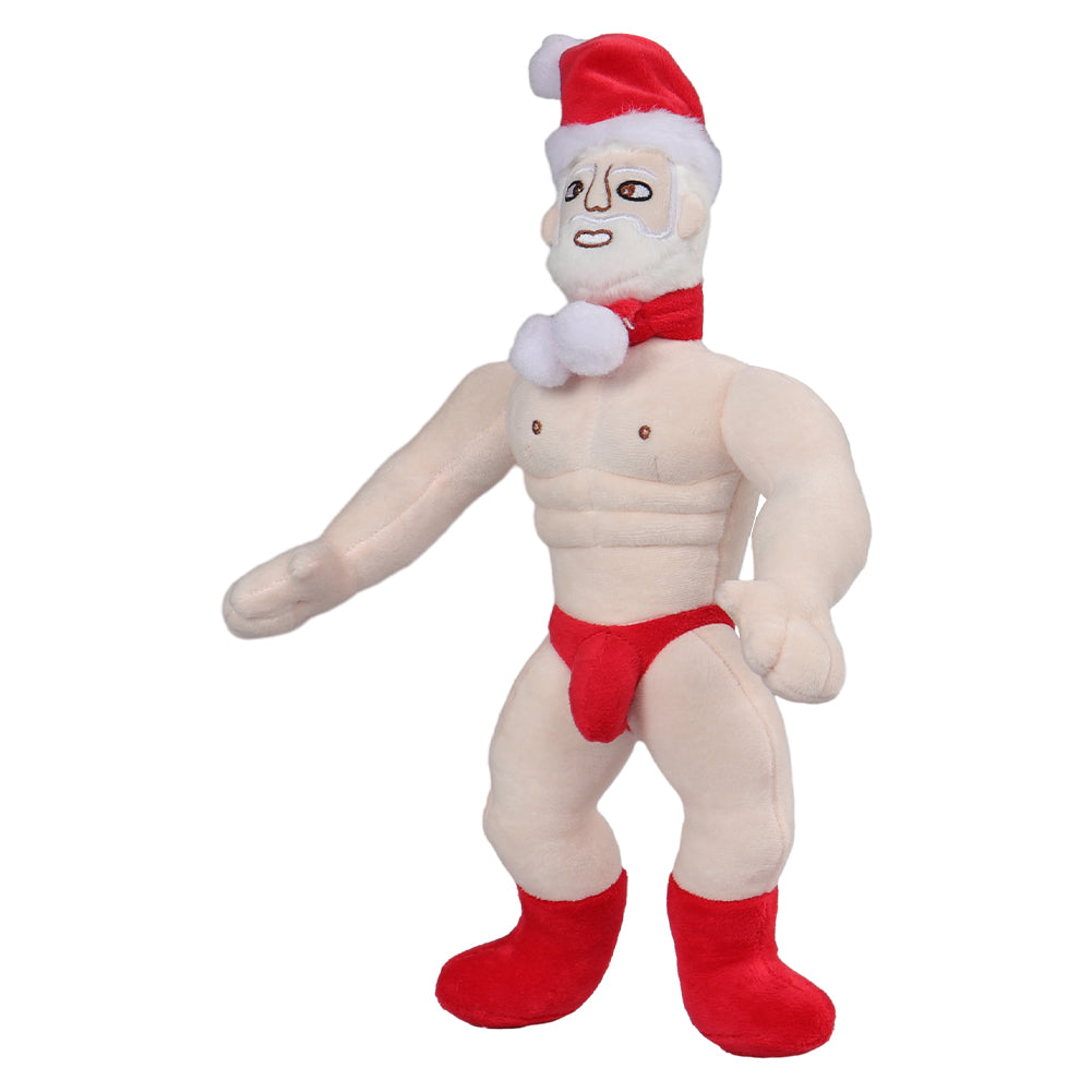 Onkel Weihnachten muskulöser Mann Cosplay Plüschtiere Cartoon weiche Plüschpuppen Maskottchen Geburtstag Weihnachtsgeschenk
