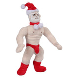Onkel Weihnachten muskulöser Mann Cosplay Plüschtiere Cartoon weiche Plüschpuppen Maskottchen Geburtstag Weihnachtsgeschenk