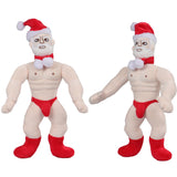 Onkel Weihnachten muskulöser Mann Cosplay Plüschtiere Cartoon weiche Plüschpuppen Maskottchen Geburtstag Weihnachtsgeschenk