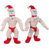 Onkel Weihnachten muskulöser Mann Cosplay Plüschtiere Cartoon weiche Plüschpuppen Maskottchen Geburtstag Weihnachtsgeschenk