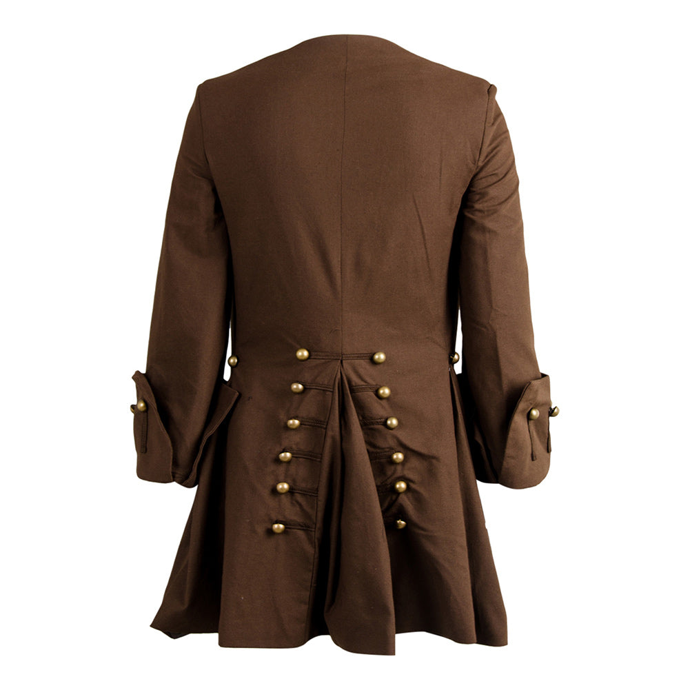 Pirat Cosplay Kostüm Outfits Jacke Kopfbedeckung Gürtel Halloween Karneval Anzug