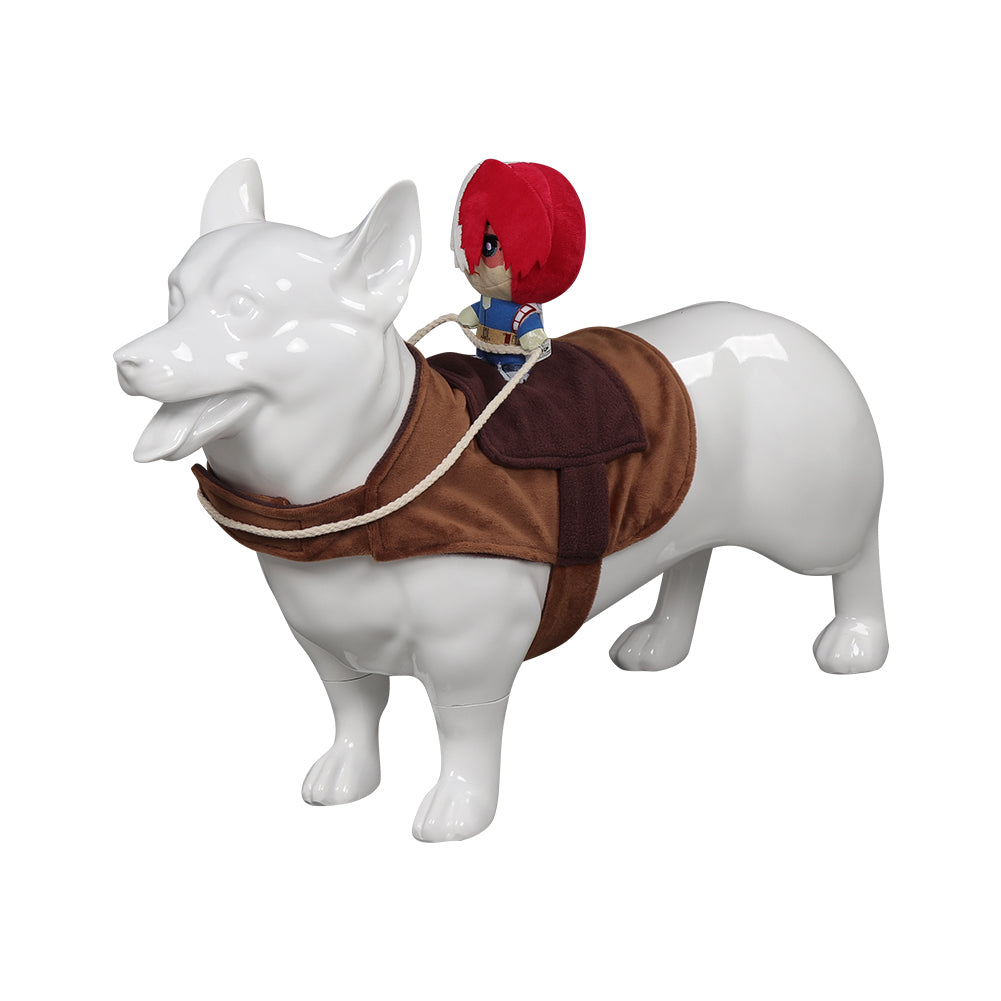 Ritter Stil mit Puppe Todoroki Shoto Cosplay Kostüm Outfits Halloween Karneval Anzug Hunde Kleidung Haustier