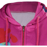 rosa Damen Hoodie Bedruckte Jacke Cosplay Kostüm Outfits Halloween Karneval Anzug