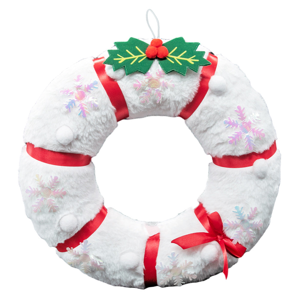 Schneemann Xmas Dekoration Kranz Weihnachten Plüsch Kranz Urlaub Türdekoration