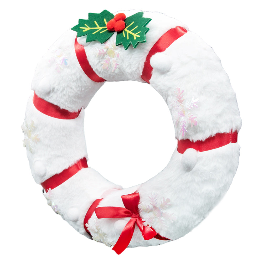 Schneemann Xmas Dekoration Kranz Weihnachten Plüsch Kranz Urlaub Türdekoration