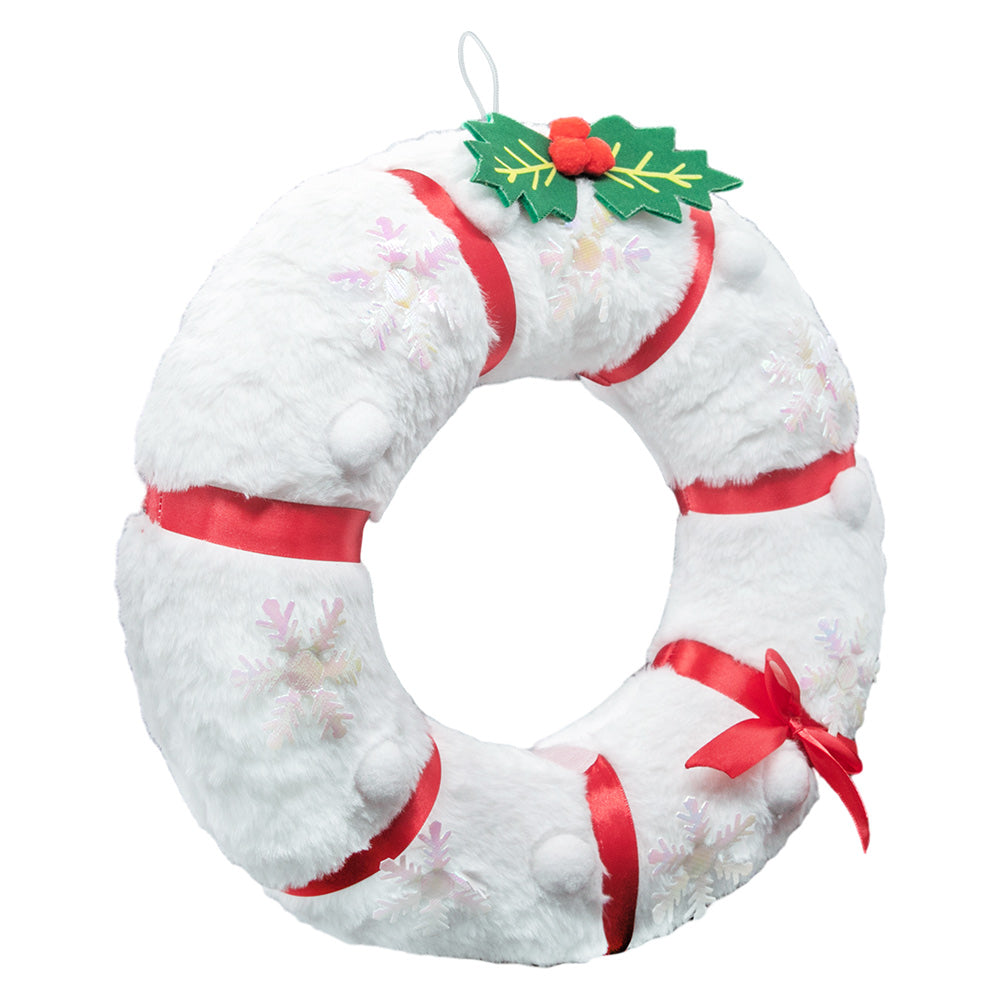 Schneemann Xmas Dekoration Kranz Weihnachten Plüsch Kranz Urlaub Türdekoration