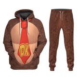 Super Mario Donkey Kong Cosplay Hoodie 3D Druck Kapuzenpulli Hose Druck Jogger Hose Set