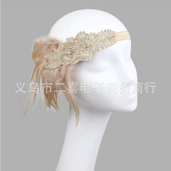 1920s Stirnband Damen Kostüm Accessoires 20er Jahre Flapper Feder Haarband Haarreif - Karnevalkostüme