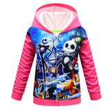 The Nightmare Before Christmas Kinder Mädchen Sally Cosplay Hoodie 3D Druck mit Kapuze Sweatshirt Streetwear Pullover