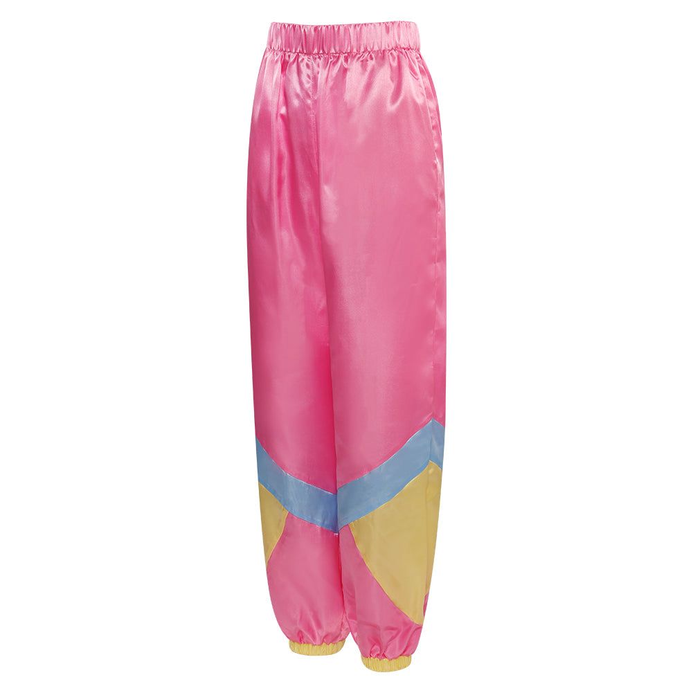 uinsex 80er Jahre Kostüm Cosplay Kostüm Outfits Halloween Karneval Party Anzug 2 Stück Windbreaker Outfits 80er Jahre Trainingsanzug