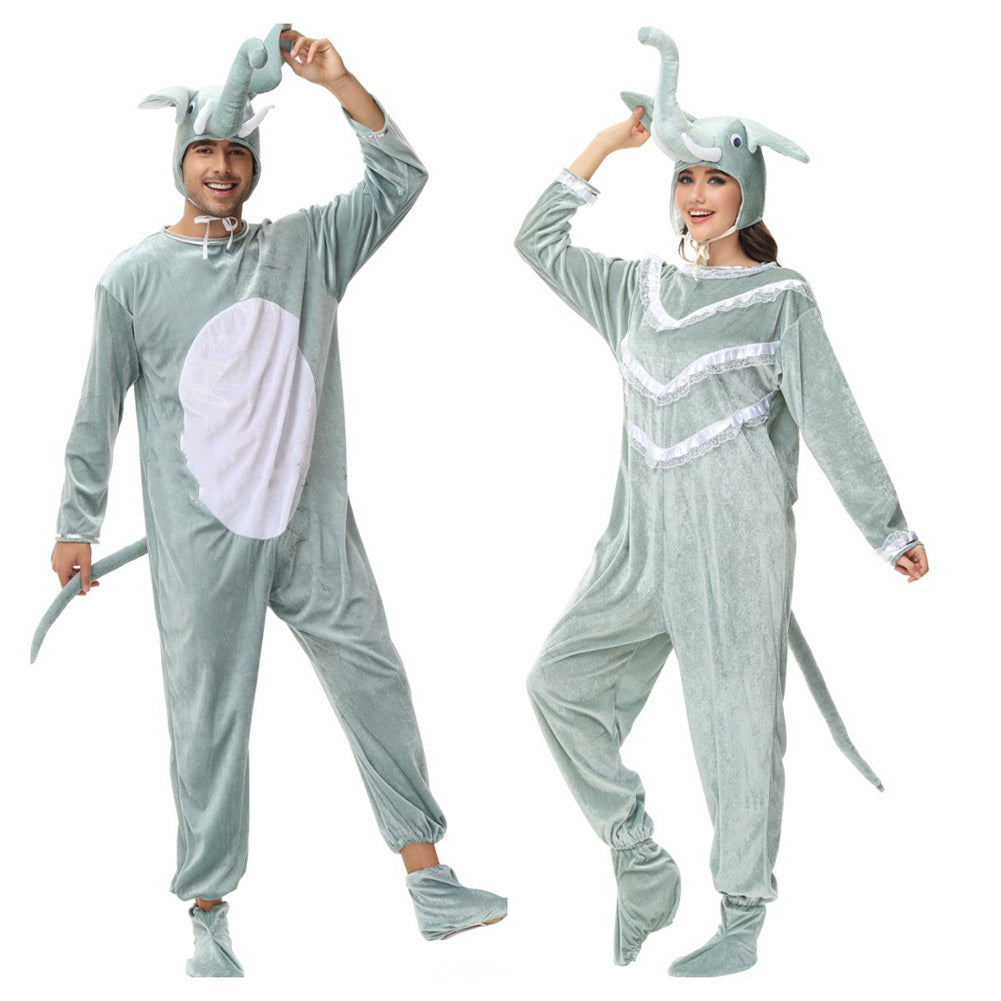 unisex Erwachsene Elefant Cosplay Kostüm Outfits Halloween Karneval Anzug