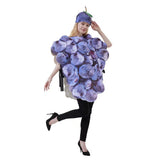 Unisex Erwachsene Frucht Traube Cosplay Kostüm Outfits Halloween Karneval Anzug