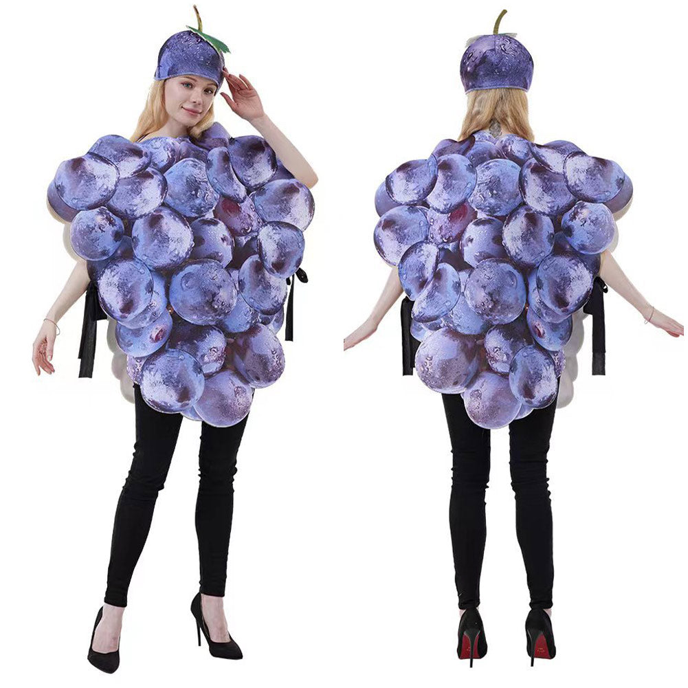 Unisex Erwachsene Frucht Traube Cosplay Kostüm Outfits Halloween Karneval Anzug