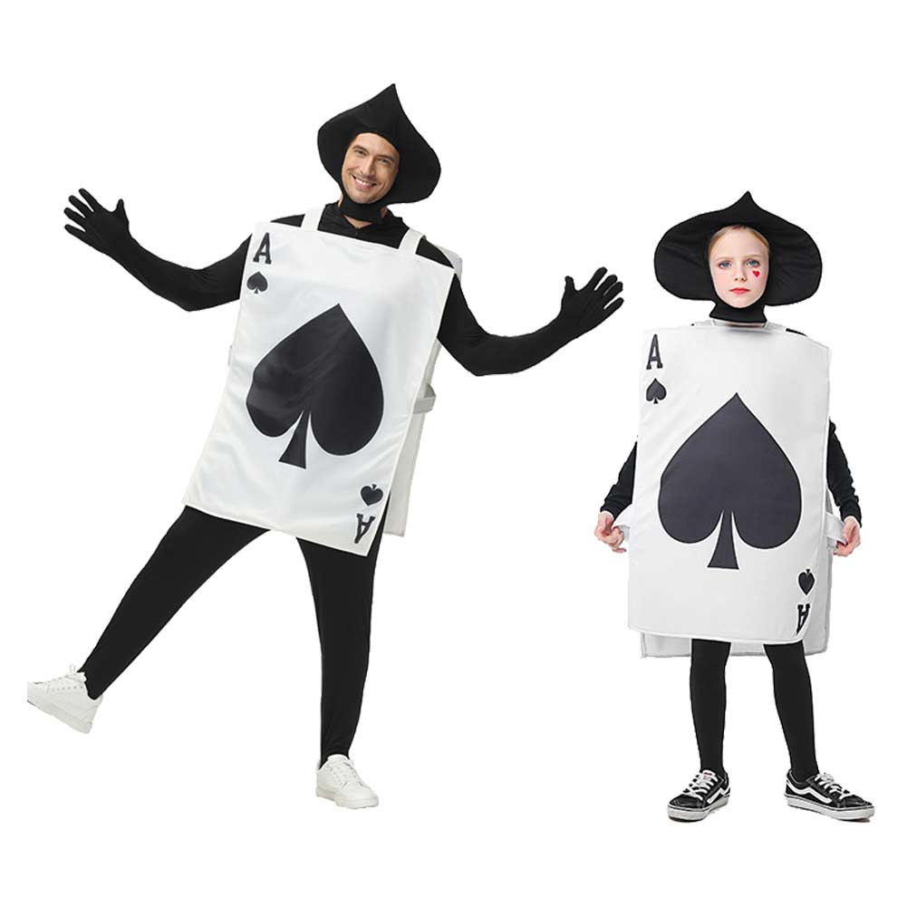 unisex Halloween Cosplay Poker Cosplay Kostüm Outfits Halloween Karneval Verkleidung Anzug