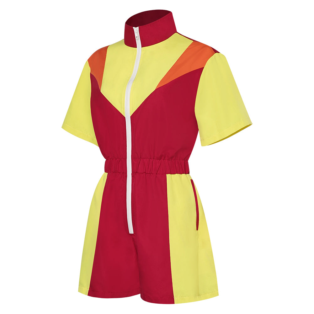 unisex Jumpsuit Farbige Sportkleidung Kostüm Outfits Halloween Karneval Anzug 80er 90er Jahre Trainingsanzüge Set