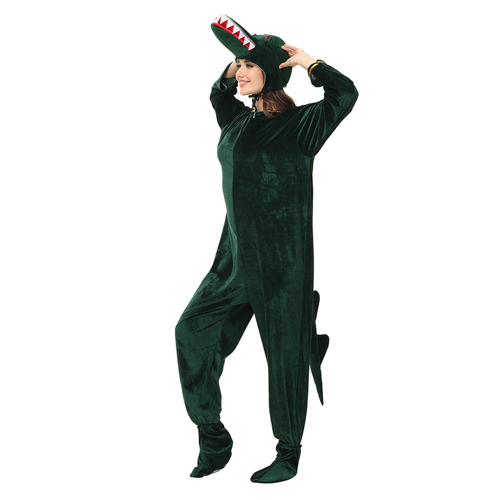 Unisex Krokodil Cosplay Tier Kostüm Outfits Halloween Karneval Anzug