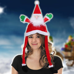 unisex Lustige Weihnachtsmannmütze Mütze Weihnachten Cosplay Kostüm Zubehör Outfits Halloween Karneval Anzug