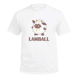 unisex Palworld Lamball Cosplay Baumwoll-T-Shirt 3D Druck Kurzarm-Shirt Game