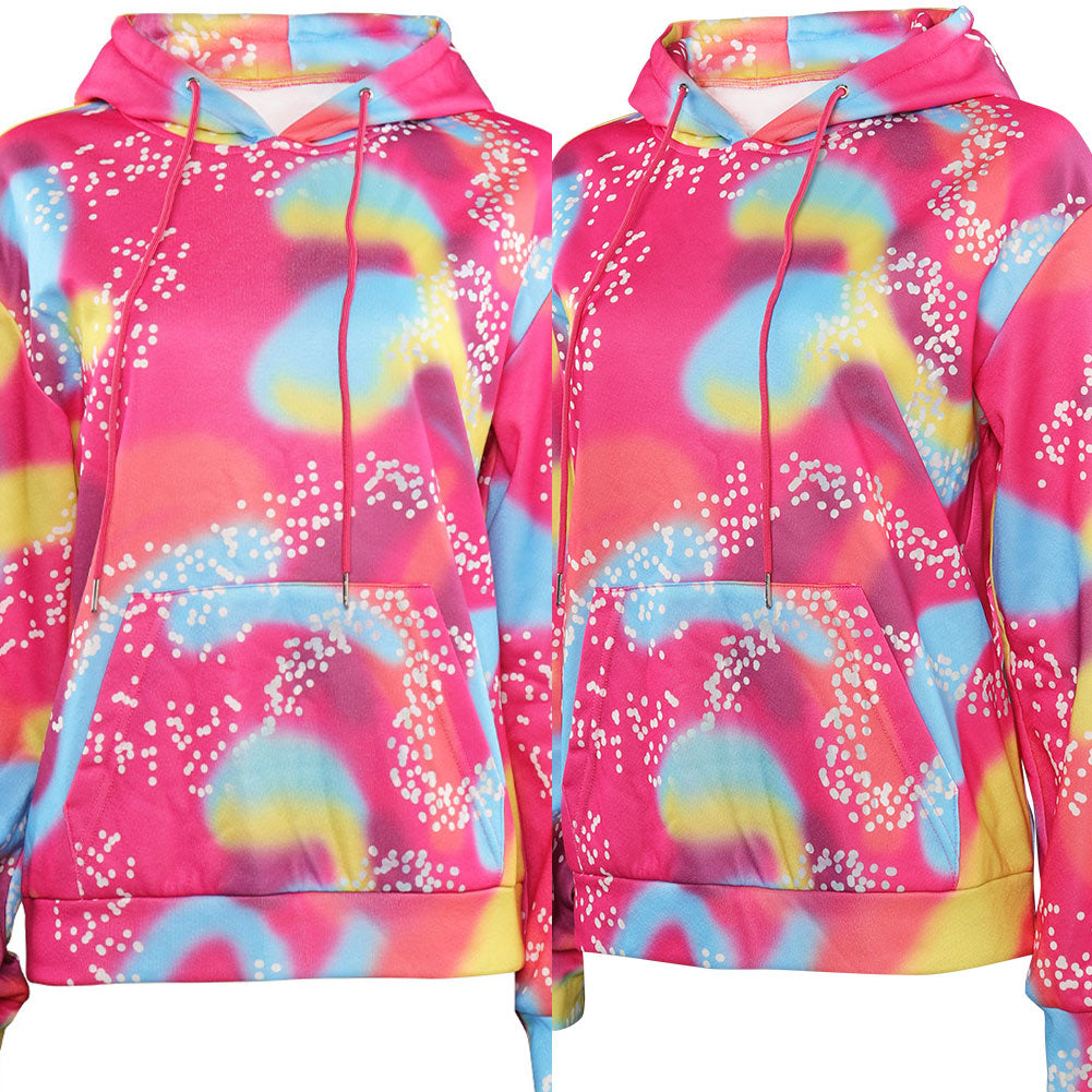 unisex rosa Hoodie Sweatshirt Cosplay Kostüm Outfits Halloween Karneval Anzug