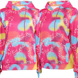 unisex rosa Hoodie Sweatshirt Cosplay Kostüm Outfits Halloween Karneval Anzug
