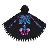 unisex Totenkopf Umhang Cosplay Kostüm Outfits Halloween Karneval Anzug