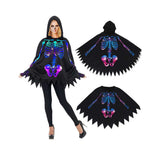 unisex Totenkopf Umhang Cosplay Kostüm Outfits Halloween Karneval Anzug