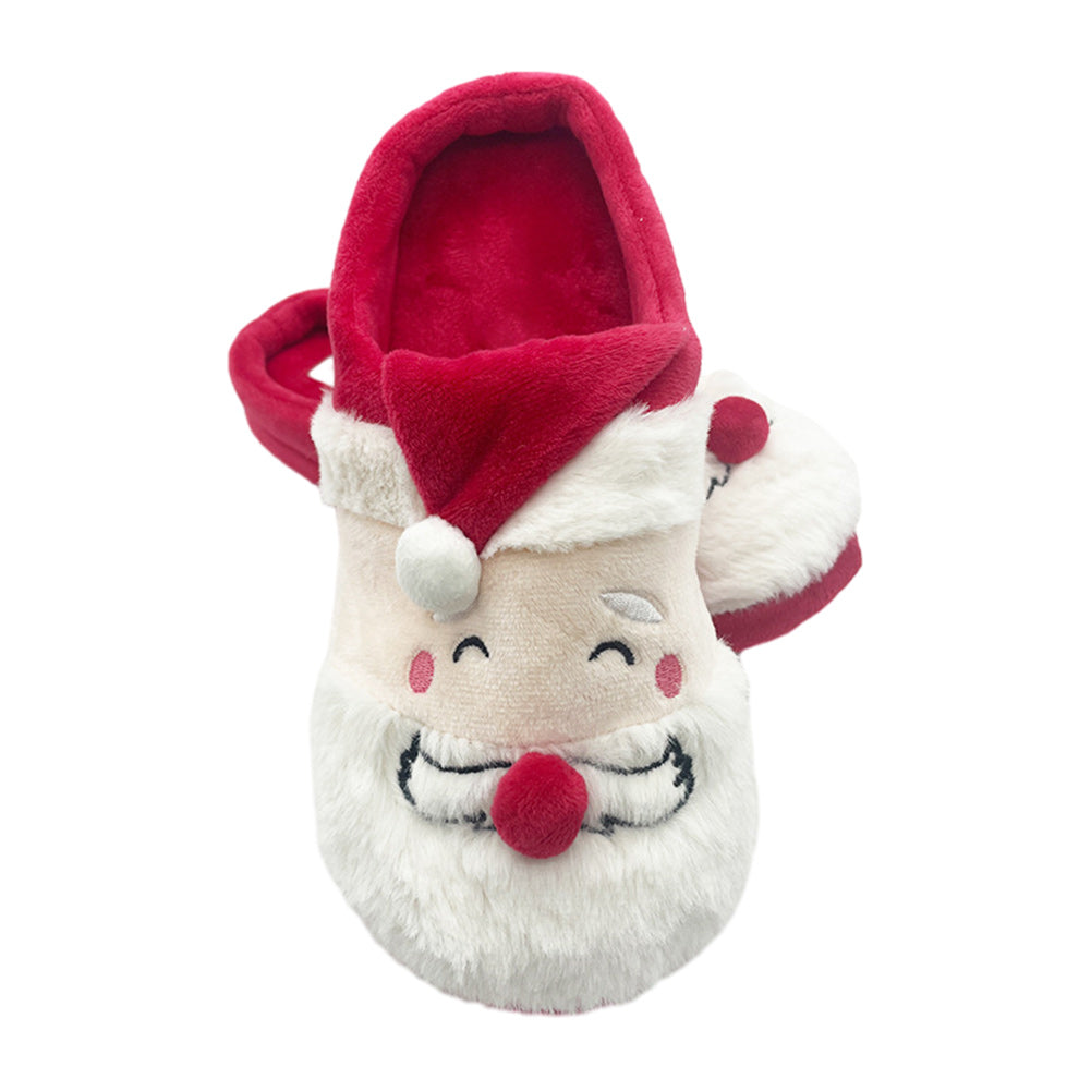 unisex Weihnachten Opa Hausschuhe Warm Hausschuh Weich Plüsch Hause Winter Plattform Schuhe