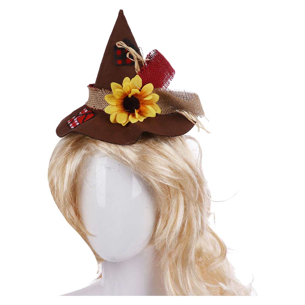 VALICLUD Vogelscheuche Kostüm-Set Für Halloween – Inkl. Hut, Halskette & Armband