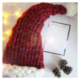 Weihnachten Hüte rot Kintted Hut Neujahr festlichen Urlaub Party Zubehör Kostüm Zubehör Geschenke
