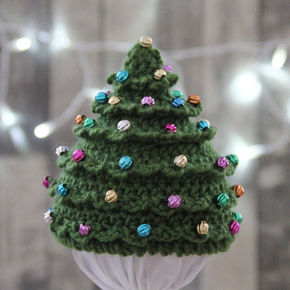 Weihnachtsbaum gestrickt Beanie Hut kalten Hut Weihnachten Erwachsene gestrickt Wollmütze