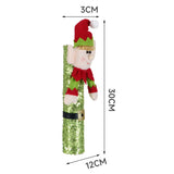 Weihnachtselfe Puppe Mikrowellenherd Kühlschrank Griff Handschuhe