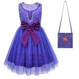 Wish Kinder Mädchen Wunsch Asha Kleid Prinzessin Cosplay Kostüm Kleid Outfits