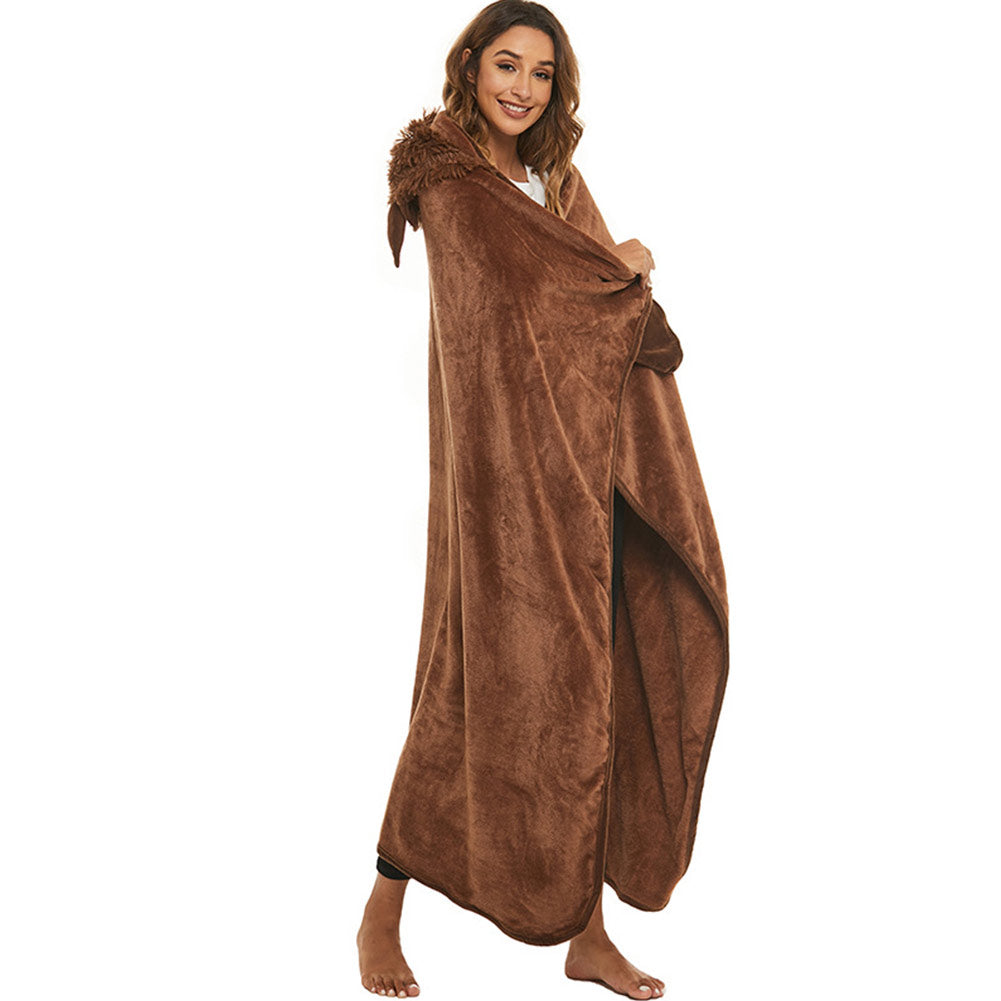 Yak Cosplay Kostüm Verkleidung Outfits Halloween Karneval Anzug Flanell Decke